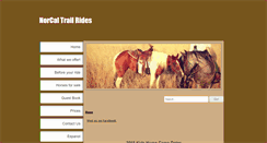 Desktop Screenshot of norcaltrailrides.com